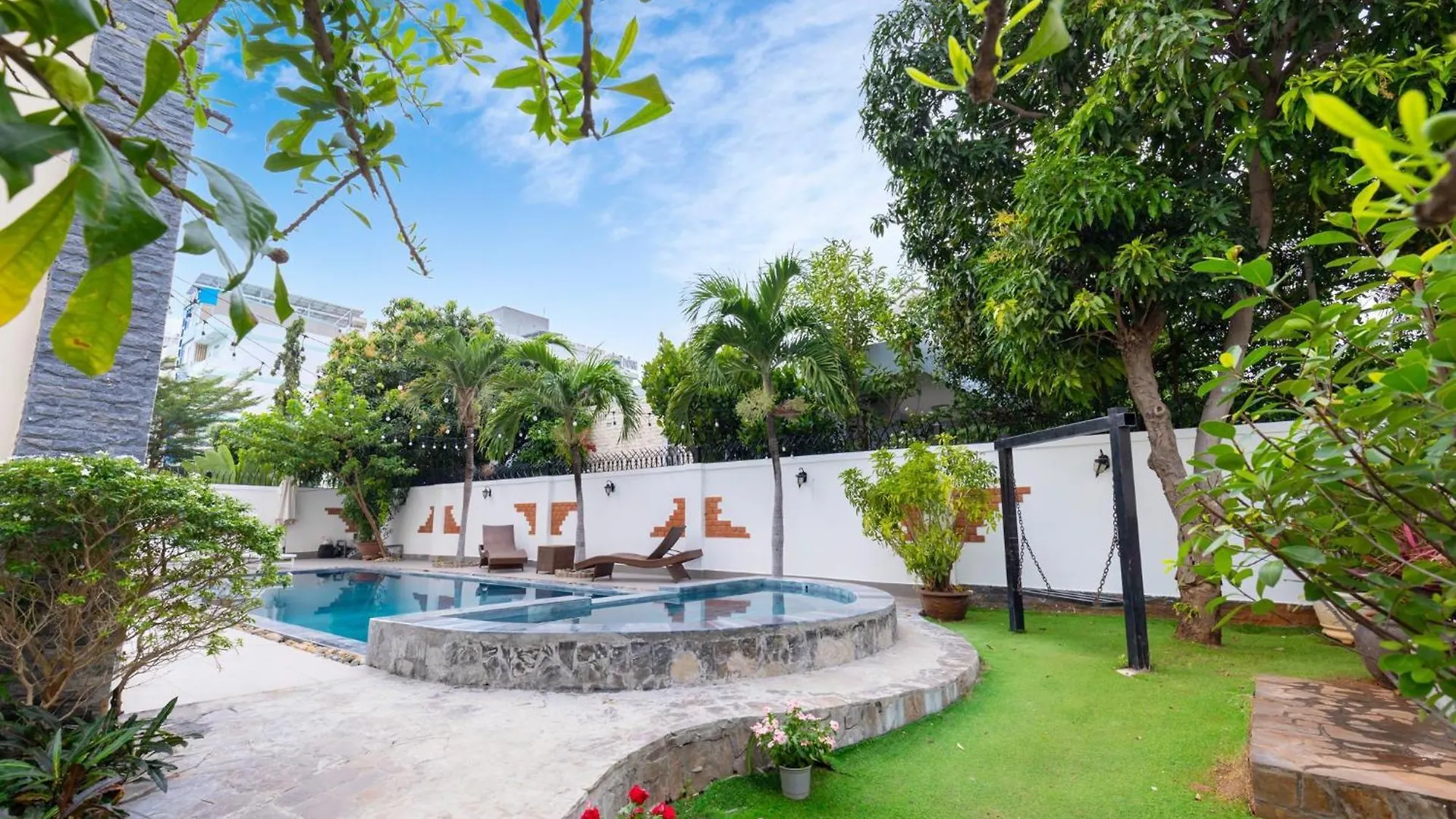 וונג טאו Palm Villa 6 - Garden In Vungtau - Pool - Billiard - 5 Bedroom וונג טאו