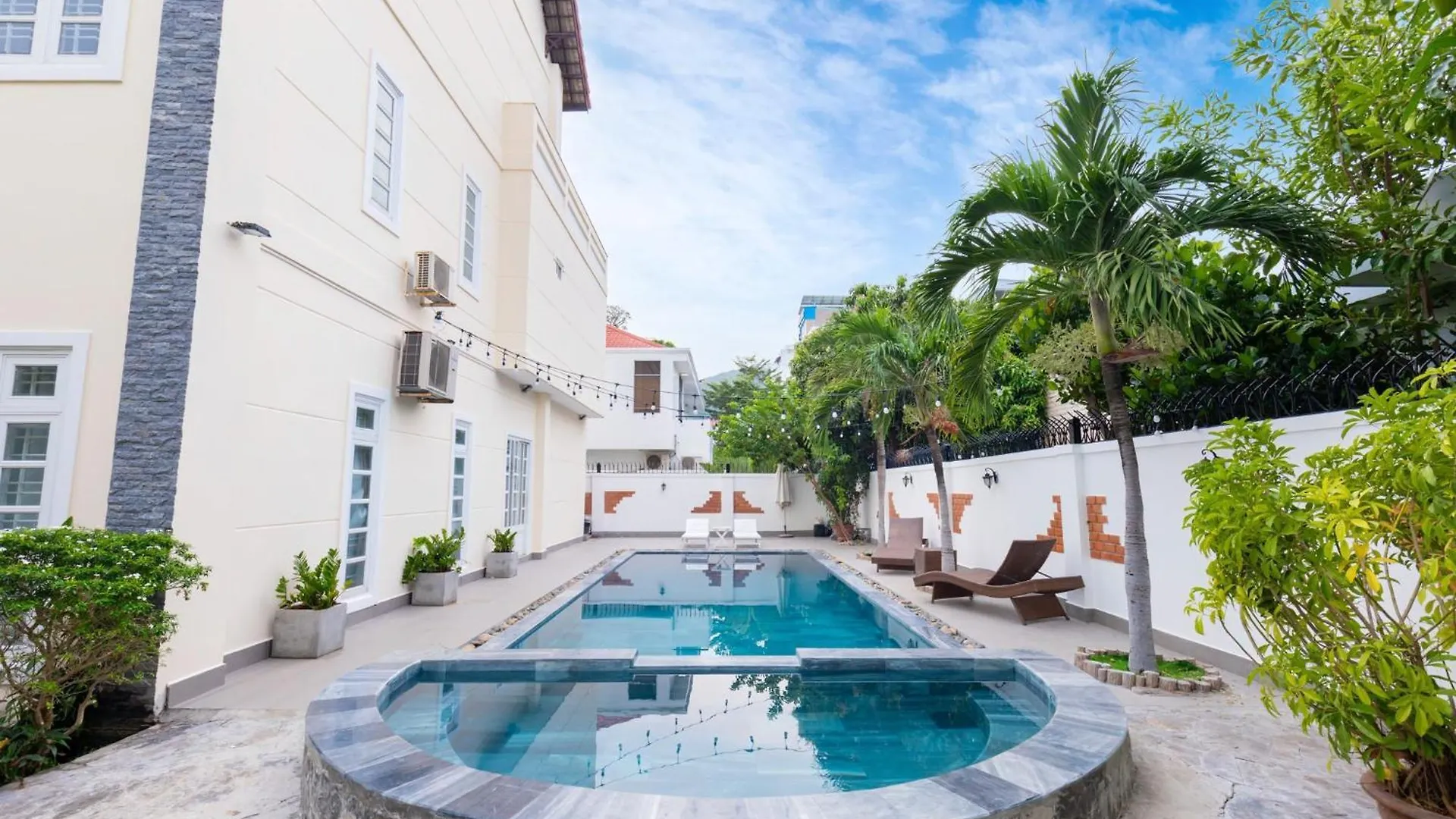 וונג טאו Palm Villa 6 - Garden In Vungtau - Pool - Billiard - 5 Bedroom
