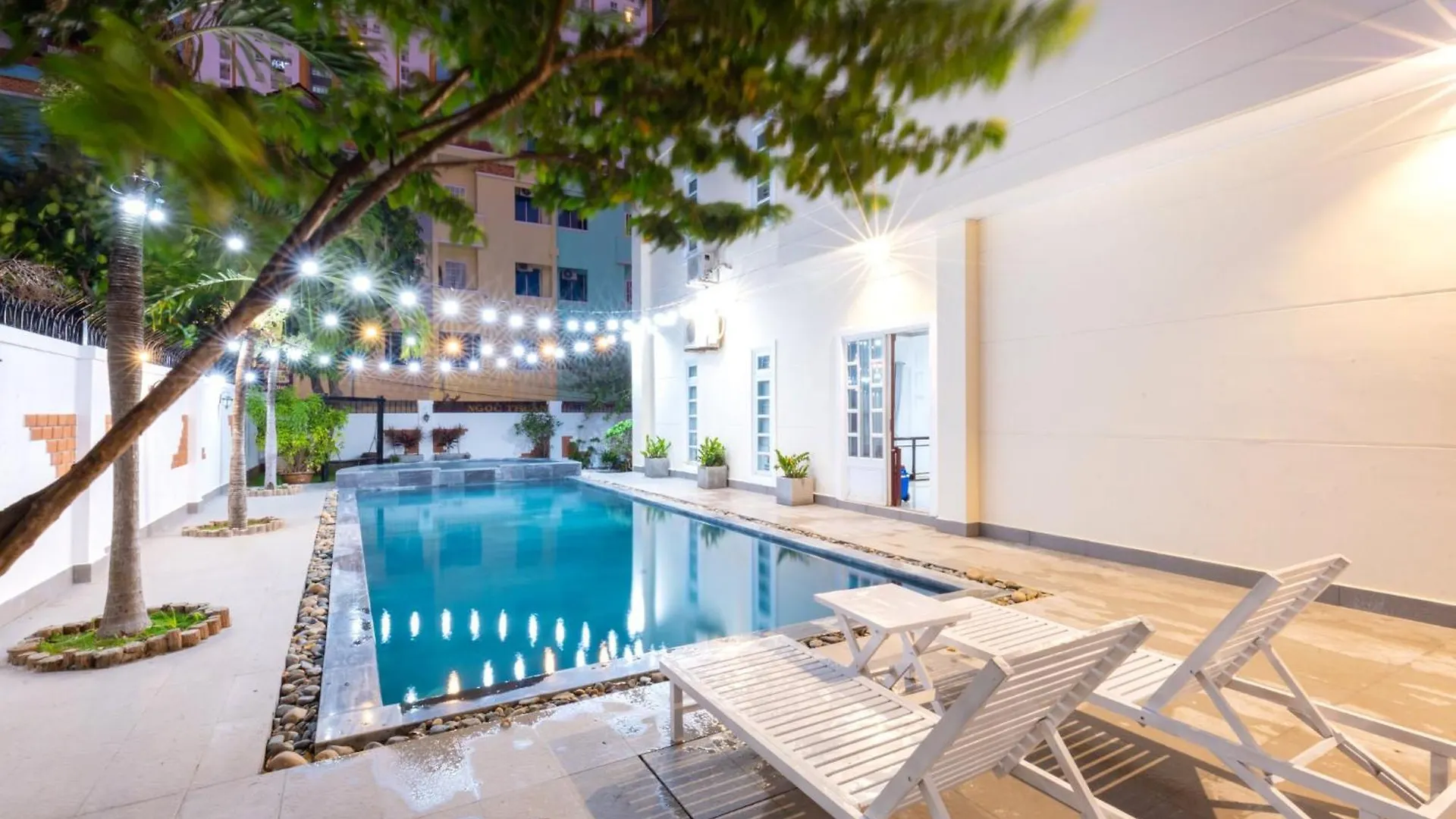 וונג טאו Palm Villa 6 - Garden In Vungtau - Pool - Billiard - 5 Bedroom וונג טאו