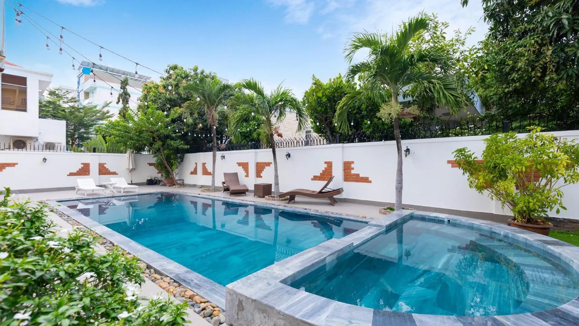 וונג טאו Palm Villa 6 - Garden In Vungtau - Pool - Billiard - 5 Bedroom וונג טאו